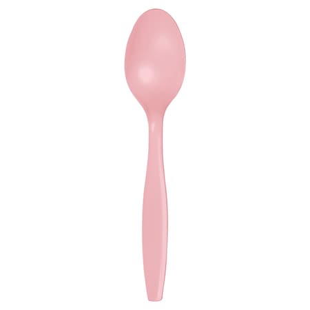 Touch Of Color Classic Pink Plastic Spoons, 6.75", 288PK 010557